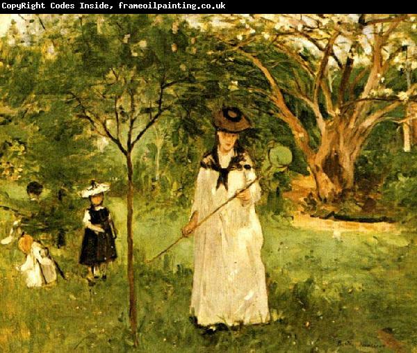 Berthe Morisot Chasing Butterflies